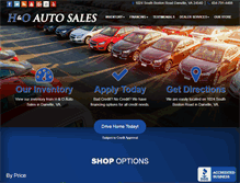 Tablet Screenshot of handoautosales.com